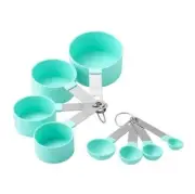 Set(8PCS) Stainless Steel Handle Measuring Cup and Spoon 8-piece.