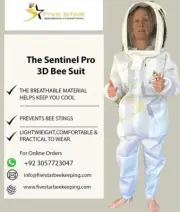 3D Airmesh Sentinel Pro Beekeeper Suit 350 GSM Single Layer Ventilated Coverall
