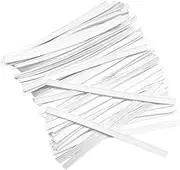 100pcs Plastic Nose Bridge Strip Wires for Mask, Double Wire Nose Wire Insert, 10CM Flat Washable Plastic Coated Nose Pieces Clips Straps Mask Accessories Kit for DIY Making Sewing Handmade