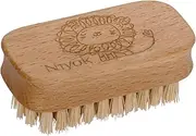 Niyok® Hand Wash Brush for Baby & Children, Children's Wooden Nail Brush with Soft Natural Bristles (Vegan), High-Quality Washing Brush for Thorough Cleaning, Finger Brush Kids