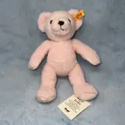 Steiff pink My First Teddy bear 664717 baby plush toy Germann Knopf im ohr