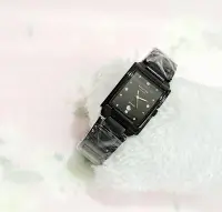 在飛比找Yahoo!奇摩拍賣優惠-＊迪奧小店＊Roven Dino羅梵廸諾長方型黑面黑鋼手錶2