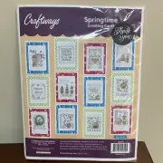 New Craftways Cross Stitch Kit Springtime Greeting Cards # 182719 Set Of 12