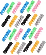 Data Cable Protector Set of Silicone Wire Cover for Charging Cord Phone Cord Protectors Anti-Breakage Easy to Use Decorative