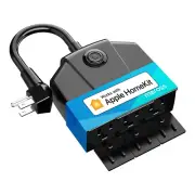 Outdoor Smart Plug - 3 Socket Wi-Fi Outlet Switch Compatible w/ HomeKit Alexa+
