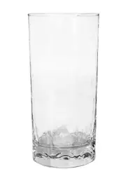 Libbey FACETS CLEAR Textured Multisided Hexagonal 16 OZ Glass Cooler NEW