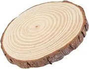 Kisangel Micro Landscape Layout Pet Round Log Paver Step Stones Garden Stepping Boards Stepping Stone Garden Decor Garden Ornaments Outdoor Paving Slabs Garden Lights for Fence Wood Beige