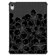 iPad Air 11-inch (M2/M3) iPad Impact Case Cherry Blossom Grid Black