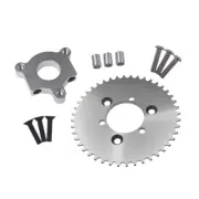 CNC Silver 44T Sprocket With 1.5" Adapter Fits 80cc 60cc 66cc Motorized Bicycle