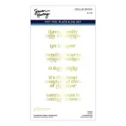 Wonderful Winter Sentiments Glimmer Hot Foil Plate & Die Set by Simon Hurley,...