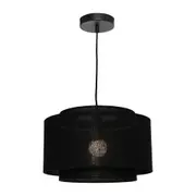Bern Pendant Light W350mm Black Shade - BERN1PMBLK