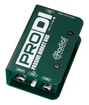 Passive direct box, compact design with Radial transformer