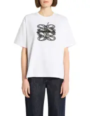 [Sass & Bide] Laced Lips Tee in Bright White