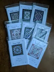 Lot Of 8 Quilting Patterns By Dereck C Lockwood Bargello Applique Pieced
