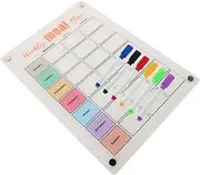 KAILIKETIY Weekly Fridge Calendar Meal Planner Fridge Menu Board Dry Erase Board Fridge Planner Schedule Planner With Markers For Kitchen Refrigerator A3