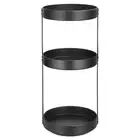 3 Tier Lazy Susan Organizer Rotating Spice Rack Turntable for Kitchen Cabinet