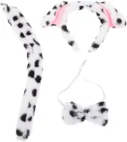 Cabilock 1 Set Dalmatian Costume Set, Dalmatian Dog Ears Headbands Puppy Bow ...