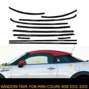Chrome Black Window Strip Trim For MINI Cooper R58 2012-2015 Coupe (for: Mini)