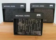 Michael Kors Jet Set Slim Billfold Wallet Gift Box Black Brown Camouflage NWT