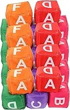 Gatuida 20Pcs Alphabet Bean Bags Toss Game Learning for Indoor Outdoor Fun Strengthens Hand Eye Coordination for Parties and Playdates