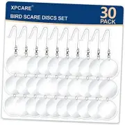 30 Pcs Bird Scare Discs, Reflective Double-Sided Bird Reflectors Upgraded