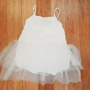 Bonds Baby Girl White Tutu Romper Dress Size 00 or 3-6 Months NEW
