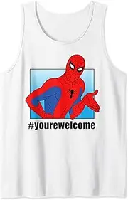 [Marvel] Spider-Man #yourwelcome Vintage Panel Poster Tank Top