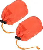 Totority 2Pcs Lightweight Thermal Outdoor Sleeping Bags Windproof and Rainproof Emergency Survival Bags for Camping Hiking and Outdoor Activities Compact and Portable Design