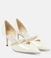 [Jimmy Choo] Jimmy Choo Aurelie 65 patent leather pumps AU 7 white