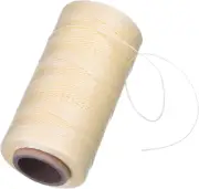 260M 150D 1 Mm Leather Sewing Waxed Thread Cord for Leather Craft DIY (Beige)