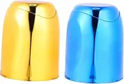 WESIEVYA 2pcs Anti-Fall Color Cup Plastic Dice Storage Cup for Bar Game Supplies