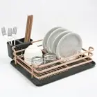 Dish Drying Rack Aluminum Kitchen Sink Drainers Holder Cutlery Rack Drainer Tray