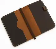 CestAntiQ, A5 Leather journal cover, Refillable Journal Cover for Large and Medium A5, Leather Handmade Notebook Cover, 9 x 6 Inches Leather Bound Journal :: Brown