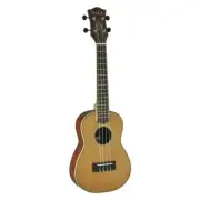 Tiki '7 Series' Cedar Solid Top Concert Ukulele with Hard Case (Natural Satin)