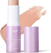 [JOAH] Crystal Glow Tinted Luminizer Stick, Multitasking Korean Makeup Highlighter and Bronzer Stick, Customizable Formula for a Natural Glow, Peptide Infused, Medium with Warm Undertones