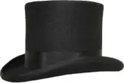 Hand Made Wool Top Hat Satin Lined Small To Xxl Black M