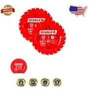 Precision 8-1/4" ATB Framing Saw Blades - Thick Kerf, 2-Pack for Woodworking