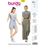 Burda Sewing Pattern 6408 Misses Jumpsuit Size 6-16 Euro 32-42