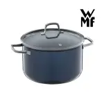 【WMF】FUSIONTEC ESSENTIAL高身湯鍋24CM(藏藍色6.4L)