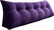 Large Triangular Reading Pillows, Bed Wedge Pillow for Headboard, Lumbar Neck Back Support Pillow, with Removable Cover, for Home Bedrooms and Lounges (10 100cm)
