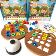 Children Matching Puzzle Toys Colors Geometric Shape Jigsaw Board Games Early Ed