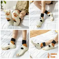 在飛比找momo購物網優惠-【Porabella】一組兩雙 襪子 襪子女 可愛襪子 貓爪