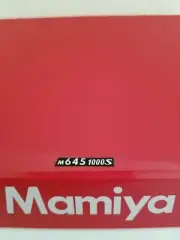 Mamiya M645 1000;s NAME PLATE for body (NEW SPARE PART)