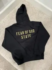 Fear of God Essentials State University Hoodie - Black Size L