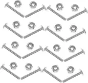 TOGEVAL 16pcs Durable Fasteners for Tabletop Soccer Game Quick Setup Metal Hardware for Enhanced Gameplay and Player Experience