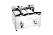 Apuro Double Induction Fryer - 2x3kW - Commercial Benchtop Deep Fryers (CT012-A) - CT012-A
