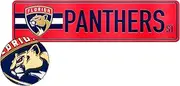 Rico Industries NHL Hockey Florida Panthers Standard Laser Cut Acrylic Street Sign 3.5” X 14.25” Home Decor - Bedroom - Office - Man Cave
