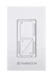 Fanimation WC3 White 3 Speed Fan & Up / Down Light Wall Control