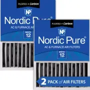 16x20x5 (4 3/8) Honeywell Replacement Air Filters Merv 12 Plus Carbon 2 Pack