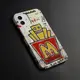 新款創意薯條涂鴉個性iPhone15半包12硬殼14手機殼適用于蘋果X13